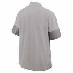 Miami Dolphins Sideline Short Sleeve Quarter-Zip Dri-FIT Coach Jacket - Gray Jackets