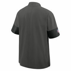 Tampa Bay Buccaneers Sideline Short Sleeve Quarter-Zip Dri-FIT Coach Jacket - Pewter Jackets