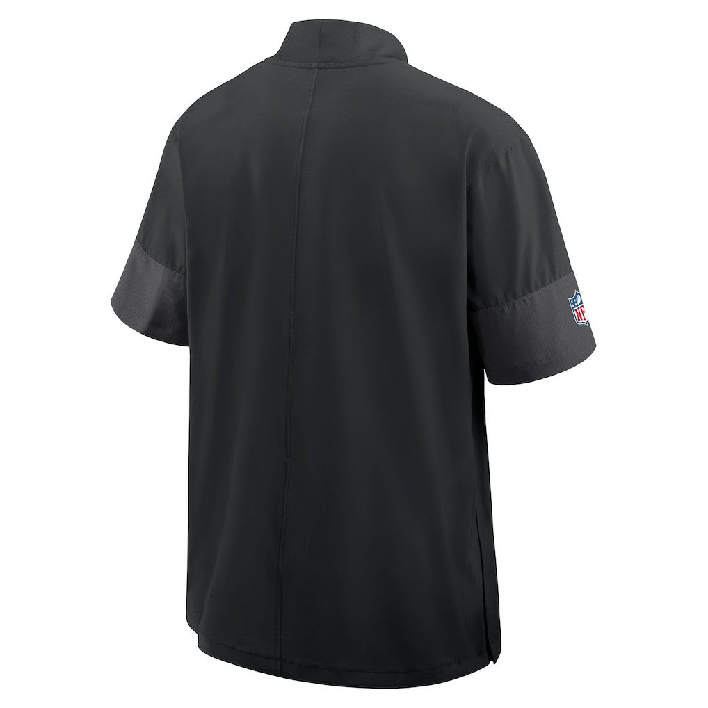 Minnesota Vikings Sideline Short Sleeve Quarter-Zip Dri-FIT Coach Jacket - Black Jackets