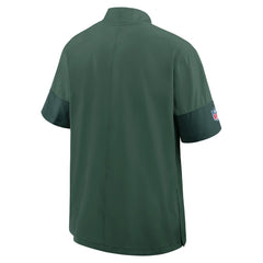Green Bay Packers Sideline Short Sleeve Quarter-Zip Dri-FIT Coach Jacket - Green Jackets