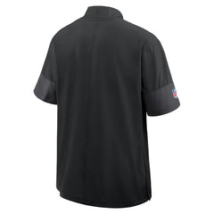 Detroit Lions Sideline Short Sleeve Quarter-Zip Dri-FIT Coach Jacket - Black Jackets