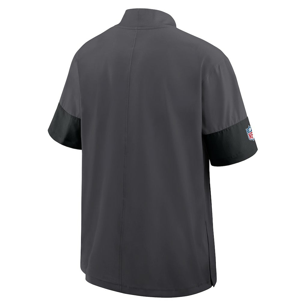Cleveland Browns Sideline Short Sleeve Quarter-Zip Dri-FIT Coach Jacket - Anthracite Jackets