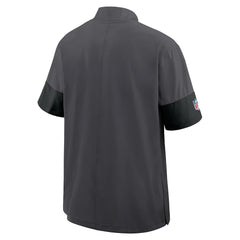Cleveland Browns Sideline Short Sleeve Quarter-Zip Dri-FIT Coach Jacket - Anthracite Jackets