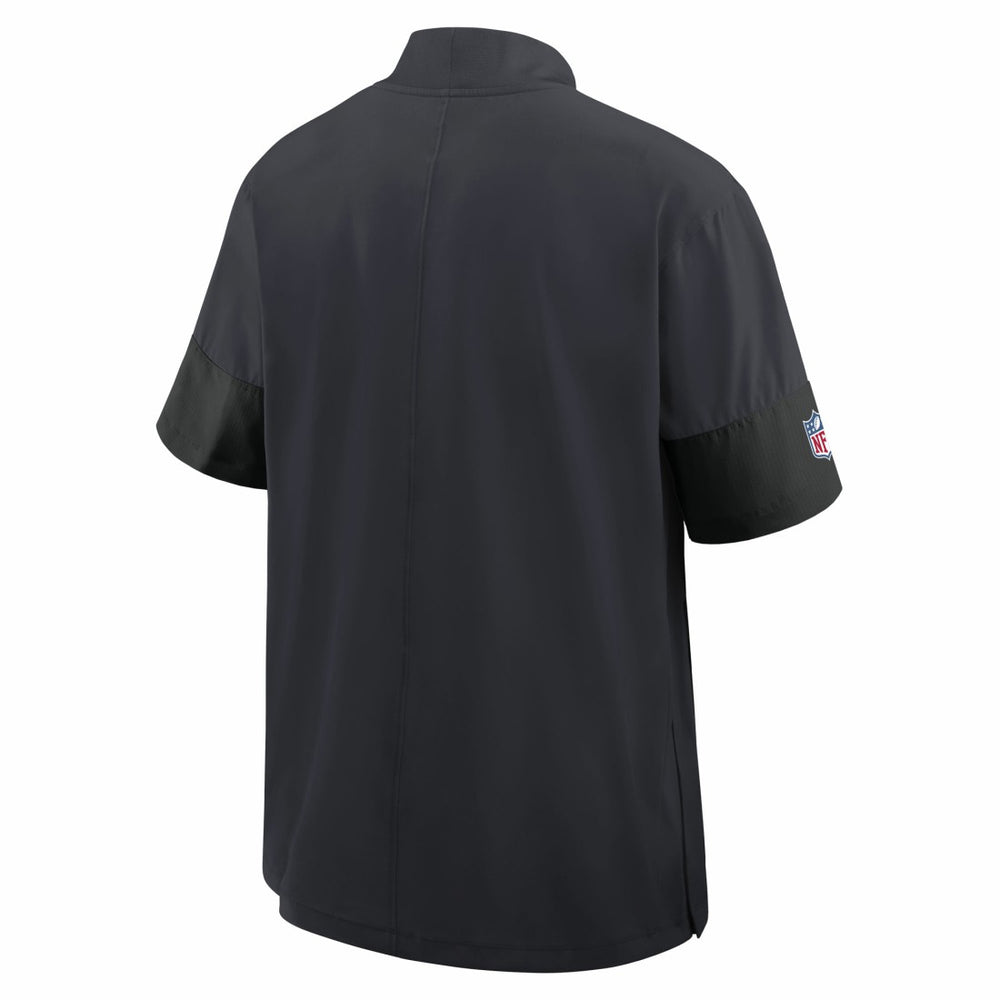 Houston Texans Sideline Short Sleeve Quarter-Zip Dri-FIT Coach Jacket - Navy Jackets