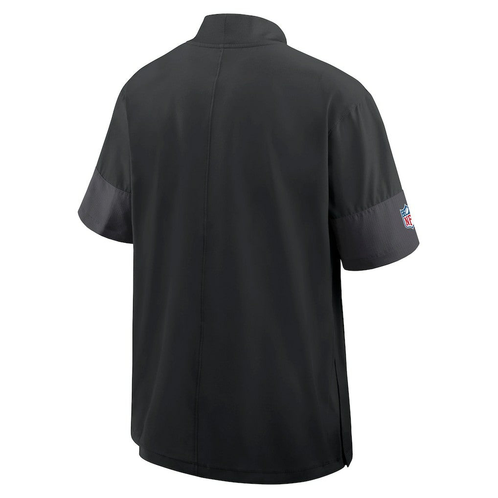 Jacksonville Jaguars Sideline Short Sleeve Quarter-Zip Dri-FIT Coach Jacket - Black Jackets
