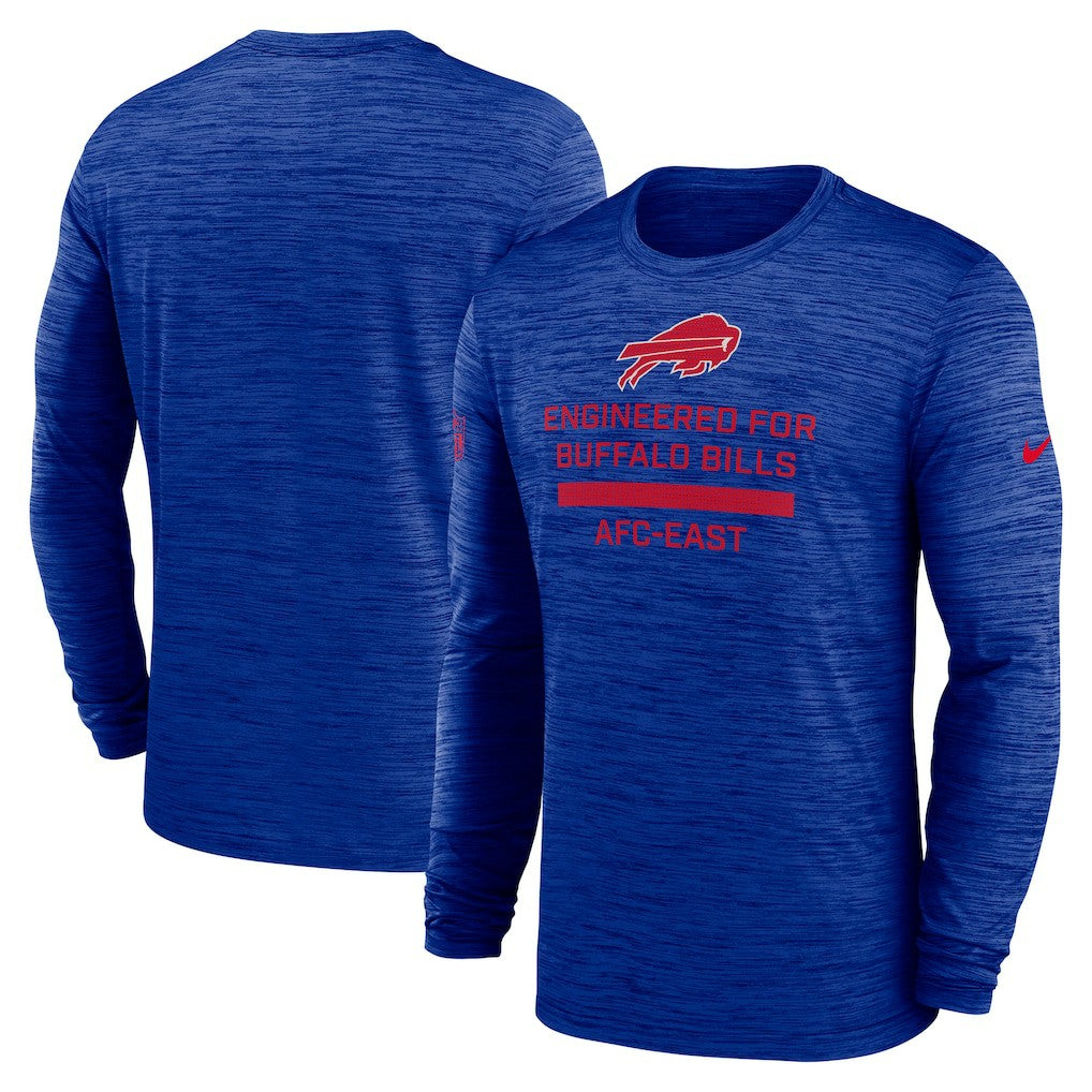 Buffalo Bills Sideline Velocity Performance Long Sleeve T-Shirt - Royal  - Royal T-shirts
