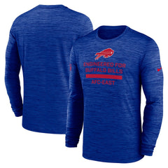 Buffalo Bills Sideline Velocity Performance Long Sleeve T-Shirt - Royal  - Royal T-shirts