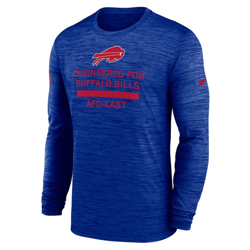 Buffalo Bills Sideline Velocity Performance Long Sleeve T-Shirt - Royal  - Royal T-shirts