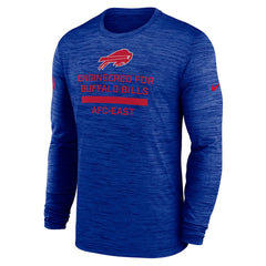 Buffalo Bills Sideline Velocity Performance Long Sleeve T-Shirt - Royal  - Royal T-shirts