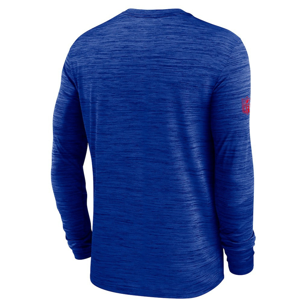 Buffalo Bills Sideline Velocity Performance Long Sleeve T-Shirt - Royal  - Royal T-shirts