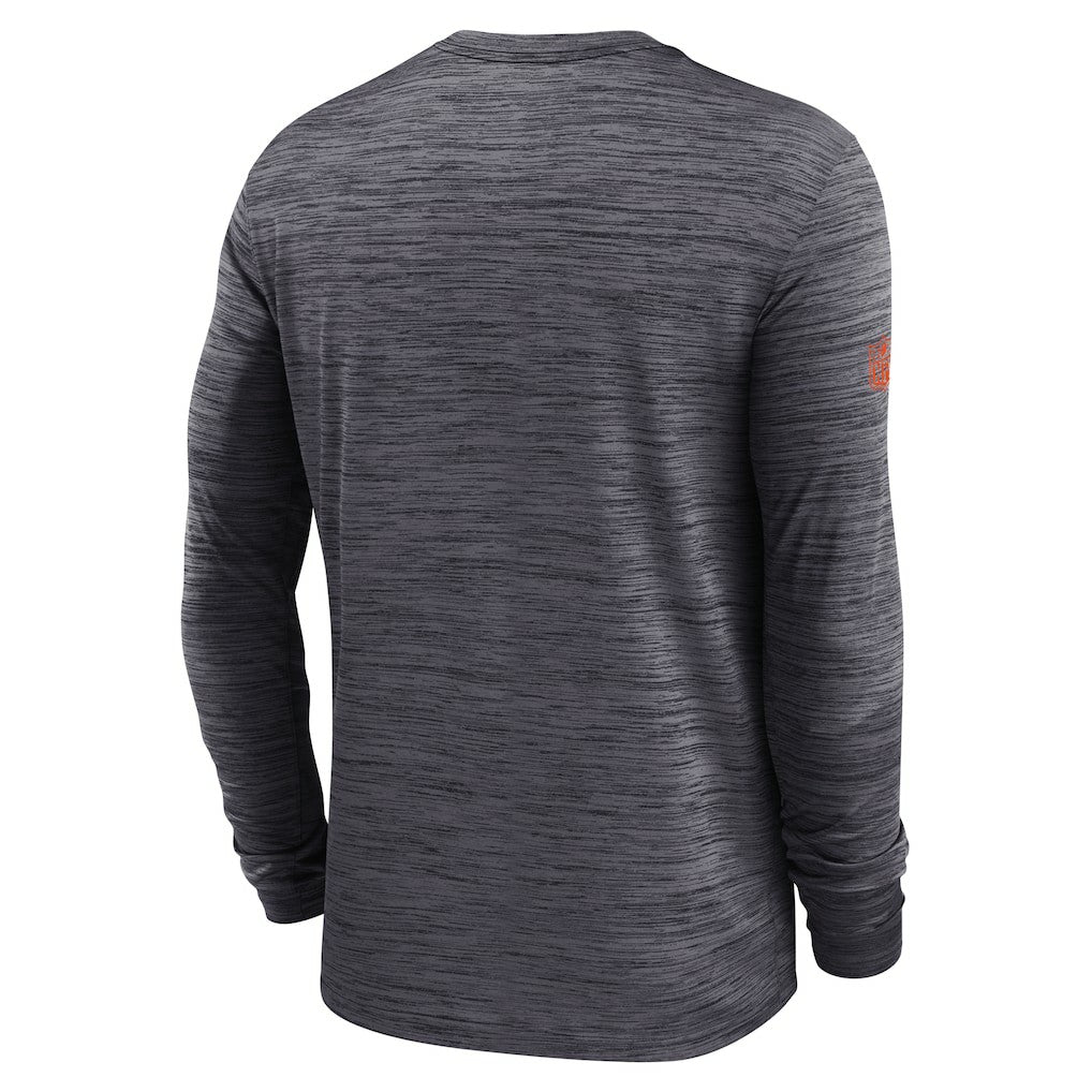 Cincinnati Bengals Sideline Velocity Performance Long Sleeve T-Shirt - Black  - Black T-shirts