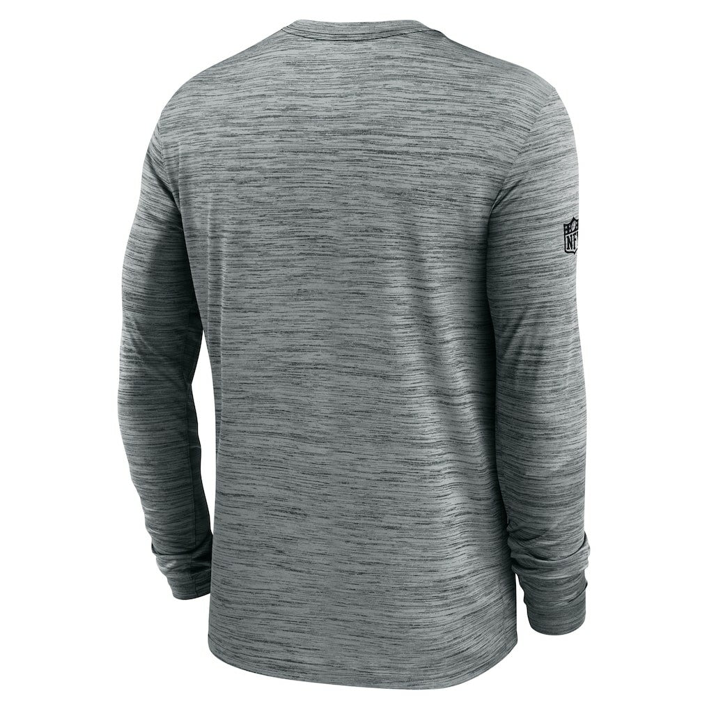 Cincinnati Bengals Sideline Velocity Performance Long Sleeve T-Shirt - Gray  - Gray T-shirts