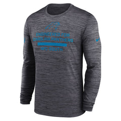 Carolina Panthers Sideline Velocity Performance Long Sleeve T-Shirt - Black  - Black T-shirts