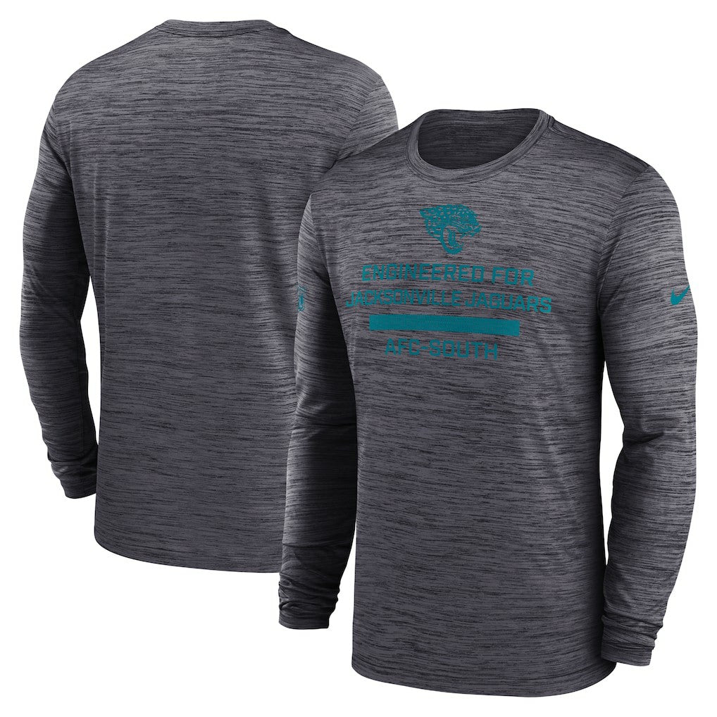 Jacksonville Jaguars Sideline Velocity Performance Long Sleeve T-Shirt - Black  - Black T-shirts