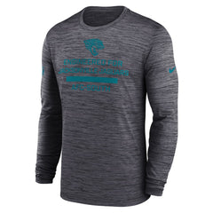 Jacksonville Jaguars Sideline Velocity Performance Long Sleeve T-Shirt - Black  - Black T-shirts