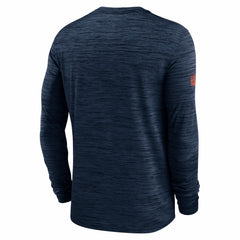 Denver Broncos Sideline Velocity Performance Long Sleeve T-Shirt - Navy  - Navy T-shirts