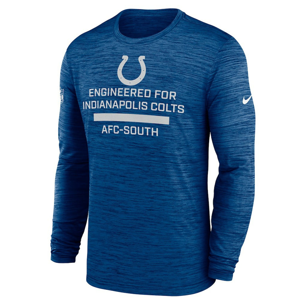 Indianapolis Colts Sideline Velocity Performance Long Sleeve T-Shirt - Royal  - Royal T-shirts