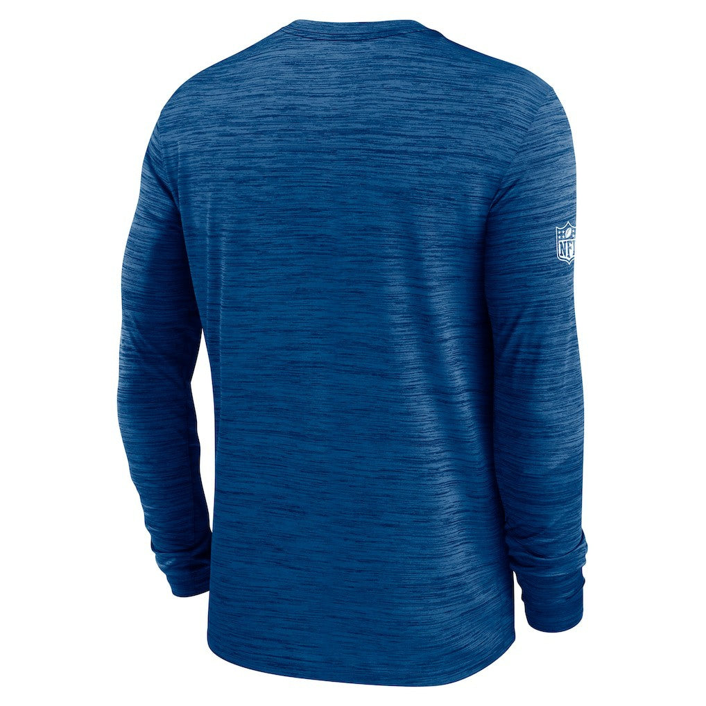 Indianapolis Colts Sideline Velocity Performance Long Sleeve T-Shirt - Royal  - Royal T-shirts