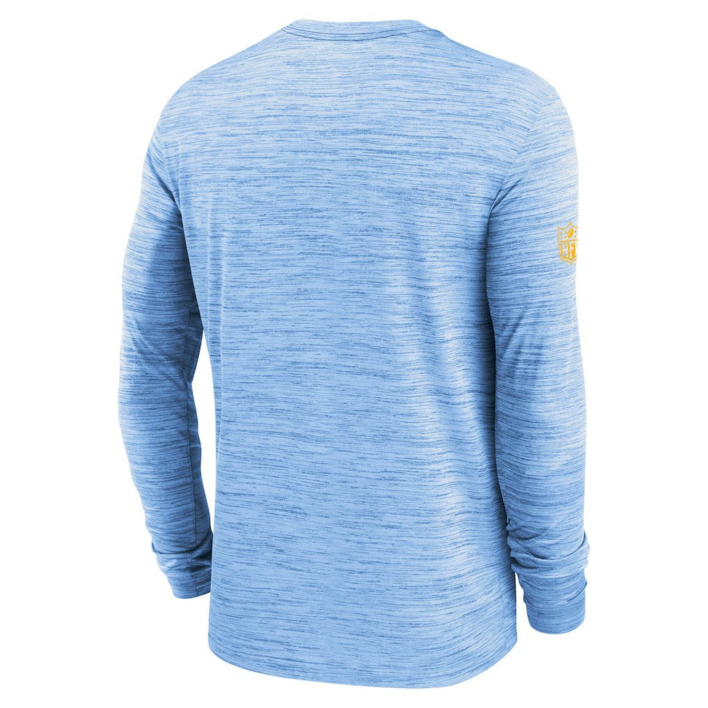Los Angeles Chargers Sideline Velocity Performance Long Sleeve T-Shirt - Powder Blue  - Powder Blue T-shirts