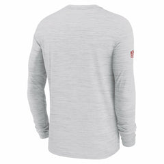 Kansas City Chiefs Sideline Velocity Performance Long Sleeve T-Shirt - Ash  - Ash T-shirts