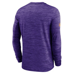 Minnesota Vikings Sideline Velocity Performance Long Sleeve T-Shirt - Purple  - Purple T-shirts