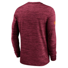 Washington Commanders Sideline Velocity Performance Long Sleeve T-Shirt - Burgundy  - Burgundy T-shirts