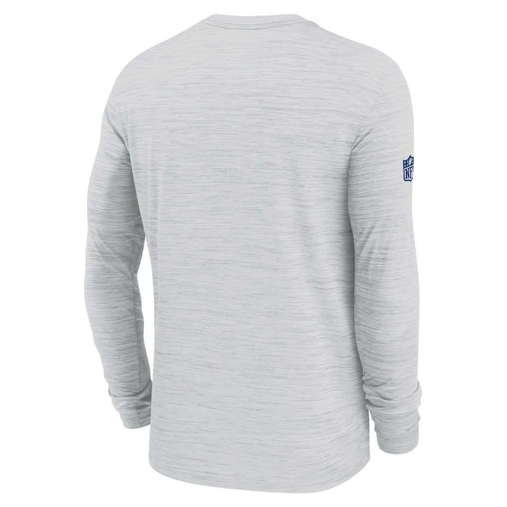 New York Giants Sideline Velocity Performance Long Sleeve T-Shirt - Ash  - Ash T-shirts