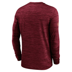 San Francisco 49ers Sideline Velocity Performance Long Sleeve T-Shirt - Scarlet  - Scarlet T-shirts