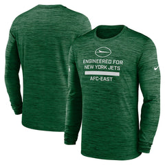 New York Jets Sideline Velocity Performance Long Sleeve T-Shirt - Green  - Green T-shirts