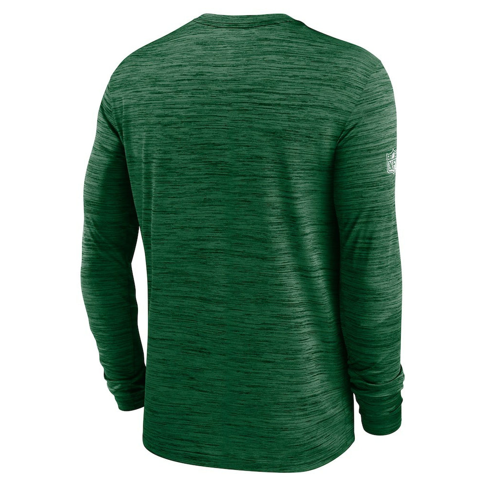 New York Jets Sideline Velocity Performance Long Sleeve T-Shirt - Green  - Green T-shirts