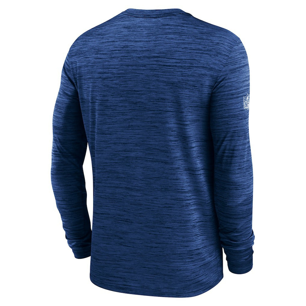 New York Giants Sideline Velocity Performance Long Sleeve T-Shirt - Royal  - Royal T-shirts