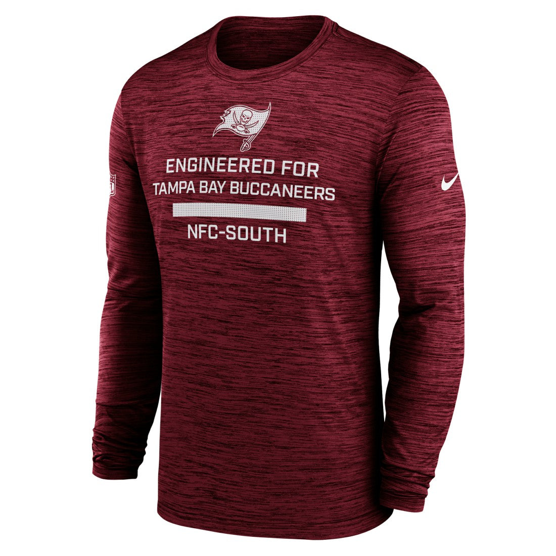 Tampa Bay Buccaneers Sideline Velocity Performance Long Sleeve T-Shirt - Red  - Red T-shirts