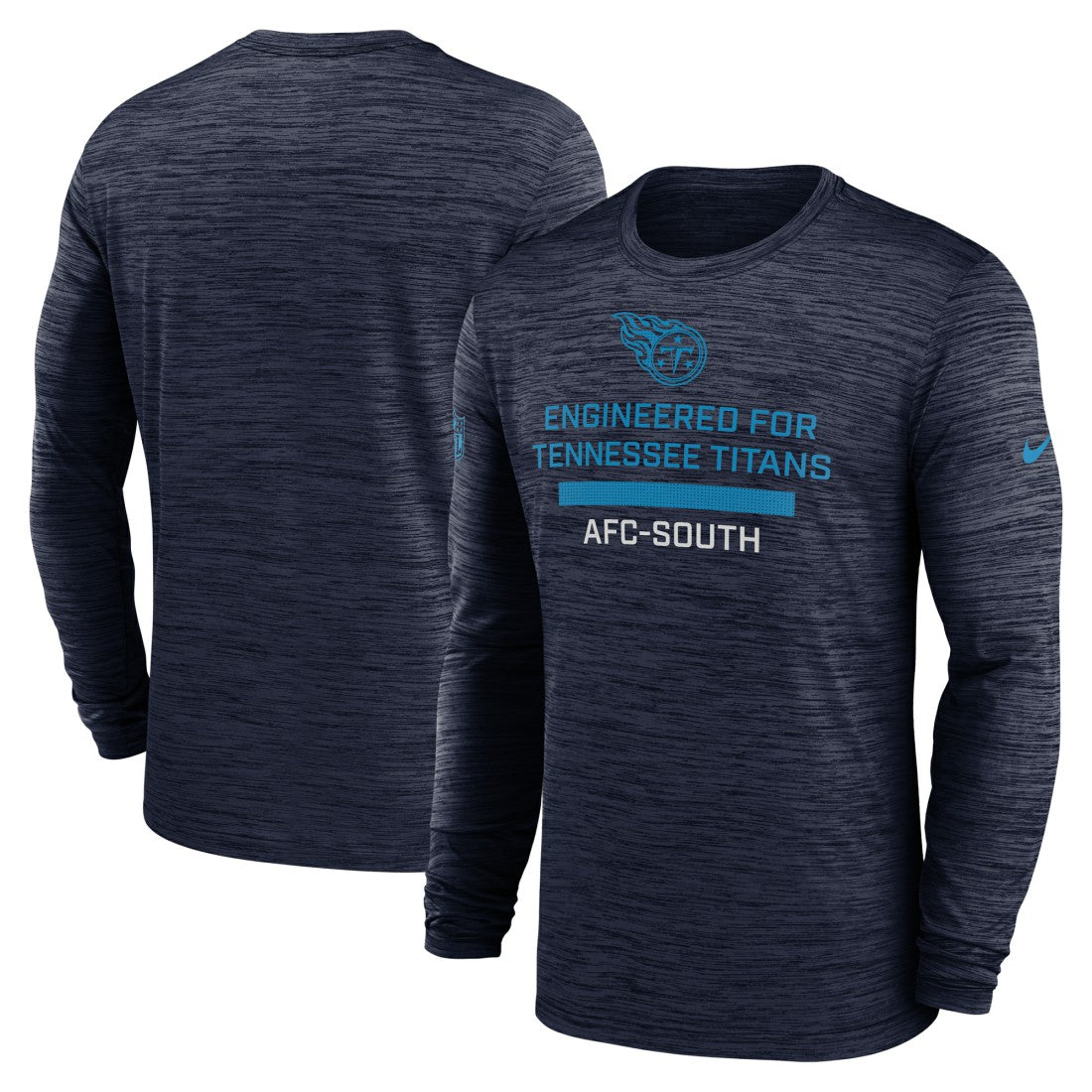 Tennessee Titans Sideline Velocity Performance Long Sleeve T-Shirt - Navy  - Navy T-shirts