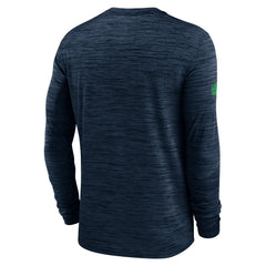 Seattle Seahawks Sideline Velocity Performance Long Sleeve T-Shirt - College Navy  - College Navy T-shirts