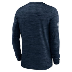 Dallas Cowboys Sideline Velocity Performance Long Sleeve T-Shirt - Navy  - Navy T-shirts