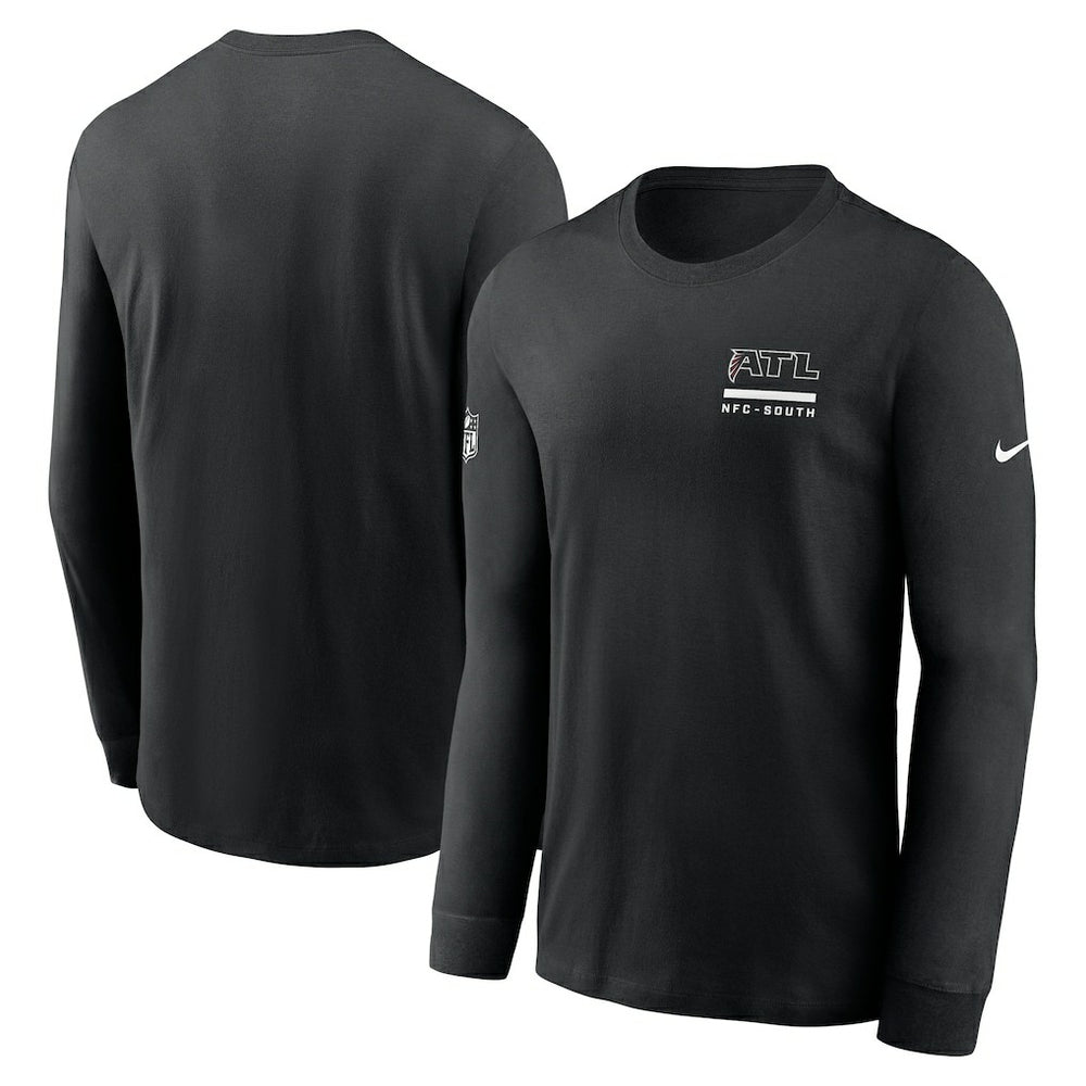 Atlanta Falcons Sideline Dri-FIT Long Sleeve T-Shirt - Black T-shirts