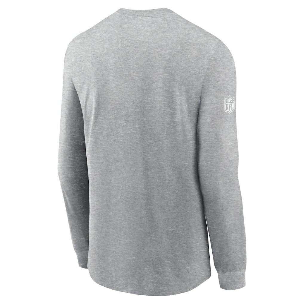 Arizona Cardinals Sideline Dri-FIT Long Sleeve T-Shirt - Heather Gray T-shirts