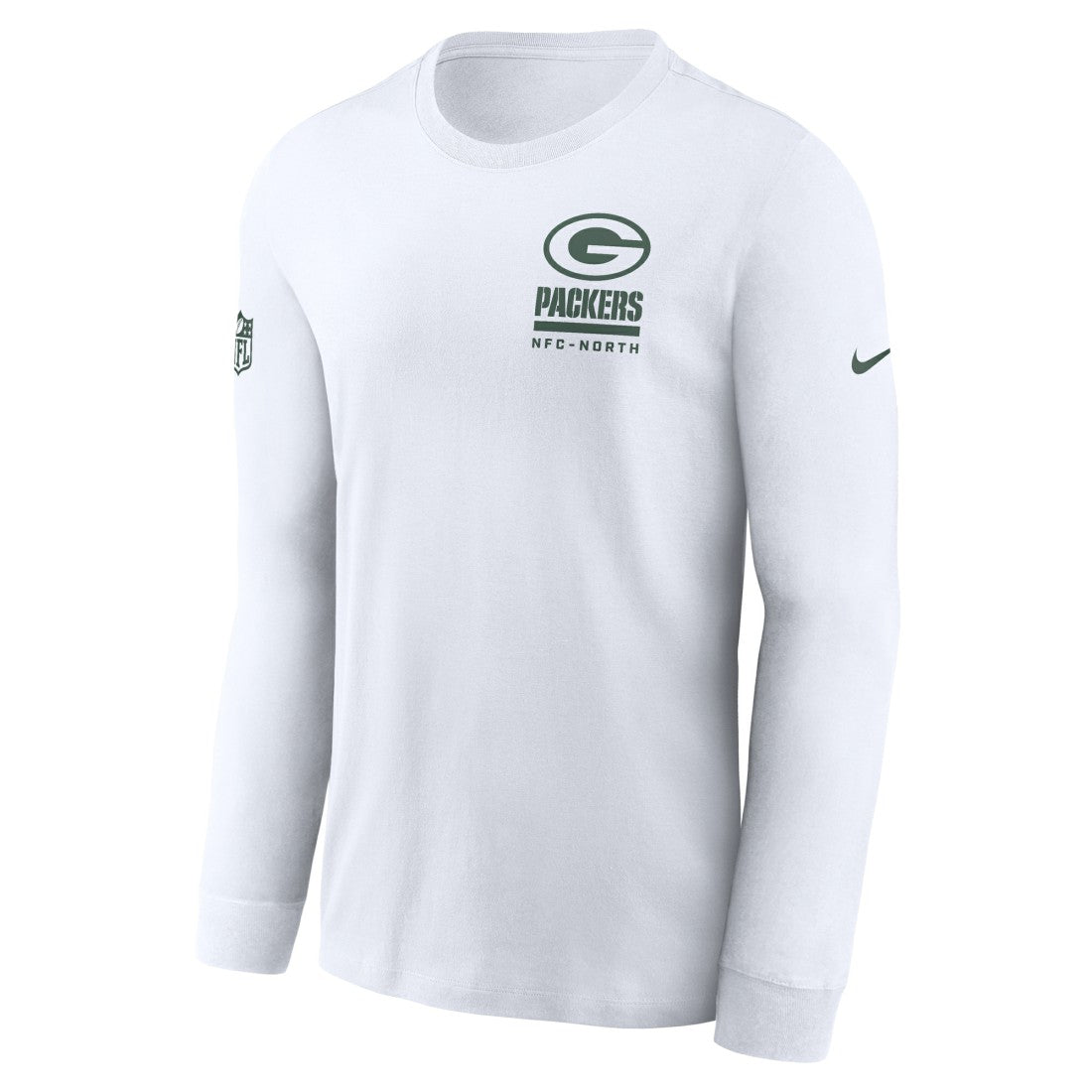 Green Bay Packers Sideline Dri-FIT Long Sleeve T-Shirt - White T-shirts