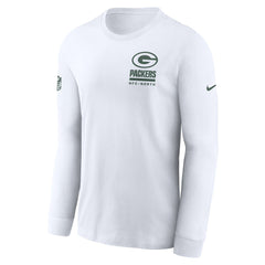 Green Bay Packers Sideline Dri-FIT Long Sleeve T-Shirt - White T-shirts