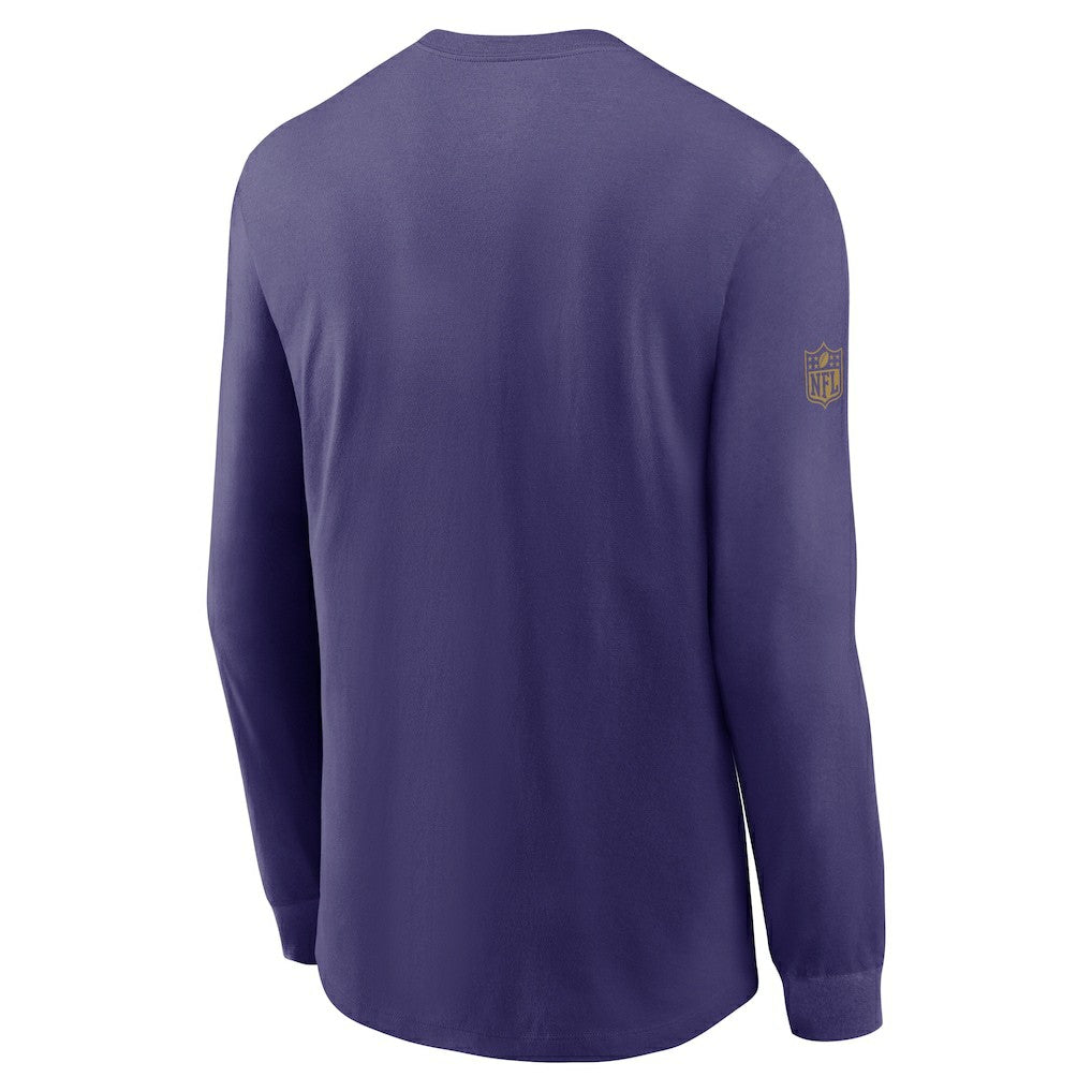 Baltimore Ravens Sideline Dri-FIT Long Sleeve T-Shirt - Purple T-shirts
