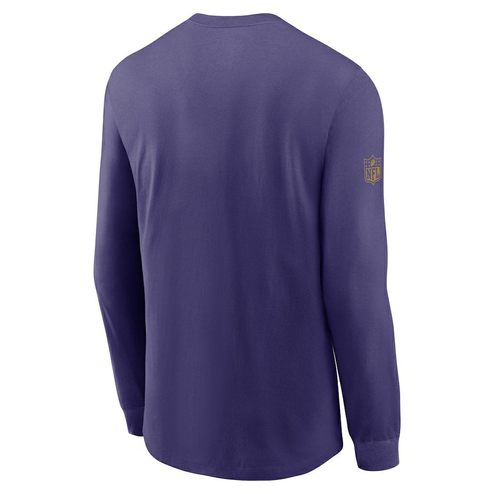 Baltimore Ravens Sideline Dri-FIT Long Sleeve T-Shirt - Purple T-shirts