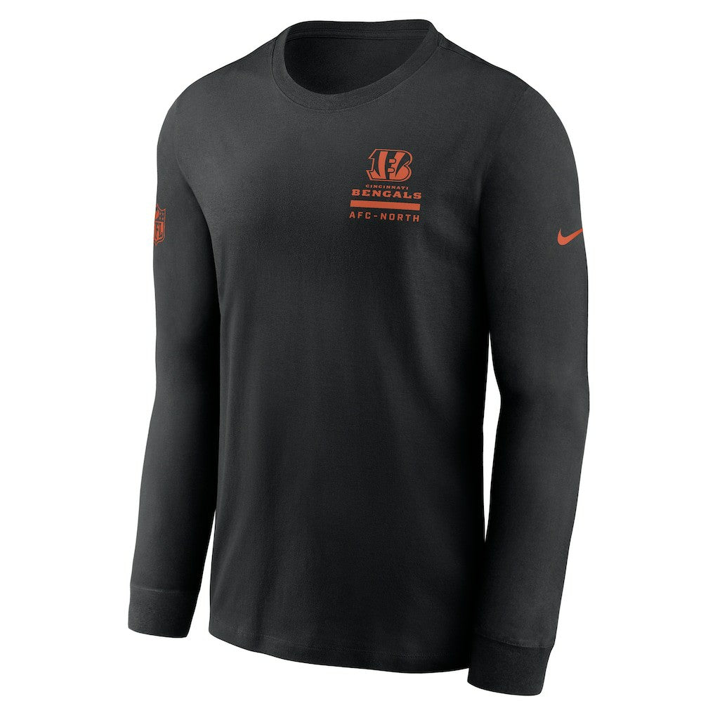 Cincinnati Bengals Sideline Dri-FIT Long Sleeve T-Shirt - Black T-shirts