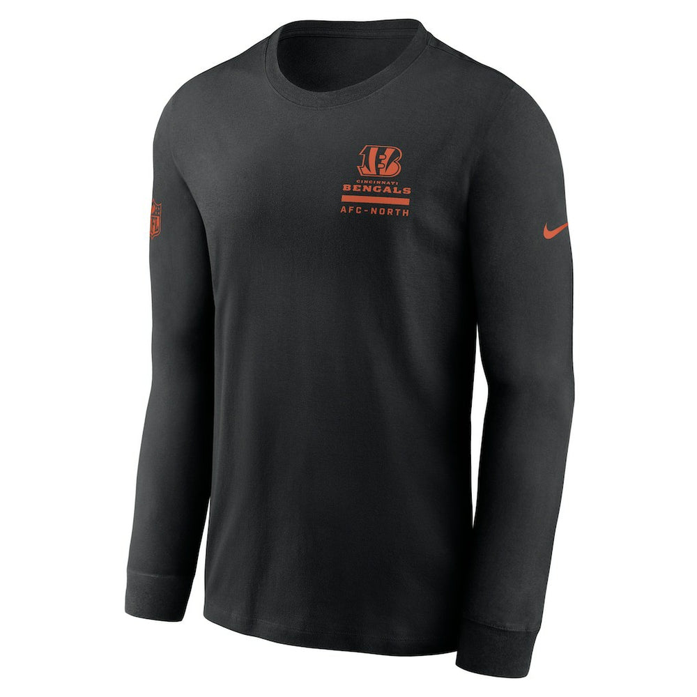 Cincinnati Bengals Sideline Dri-FIT Long Sleeve T-Shirt - Black T-shirts