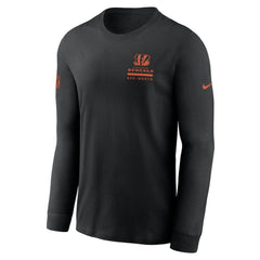 Cincinnati Bengals Sideline Dri-FIT Long Sleeve T-Shirt - Black T-shirts