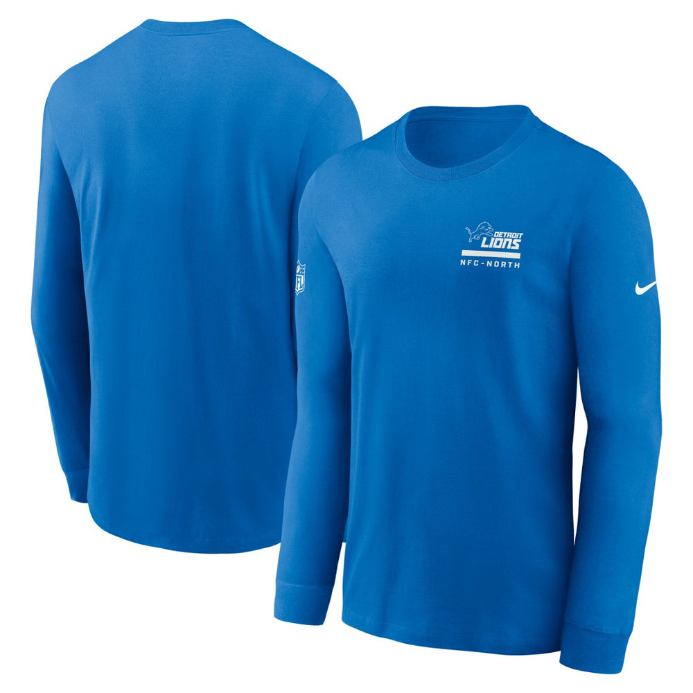Detroit Lions Sideline Dri-FIT Long Sleeve T-Shirt - Blue T-shirts