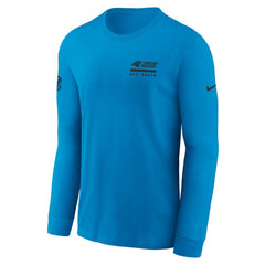 Carolina Panthers Sideline Dri-FIT Long Sleeve T-Shirt - Blue T-shirts