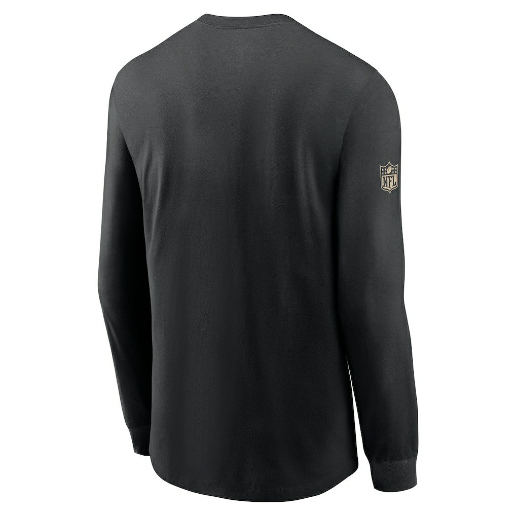 New Orleans Saints Sideline Dri-FIT Long Sleeve T-Shirt - Black T-shirts