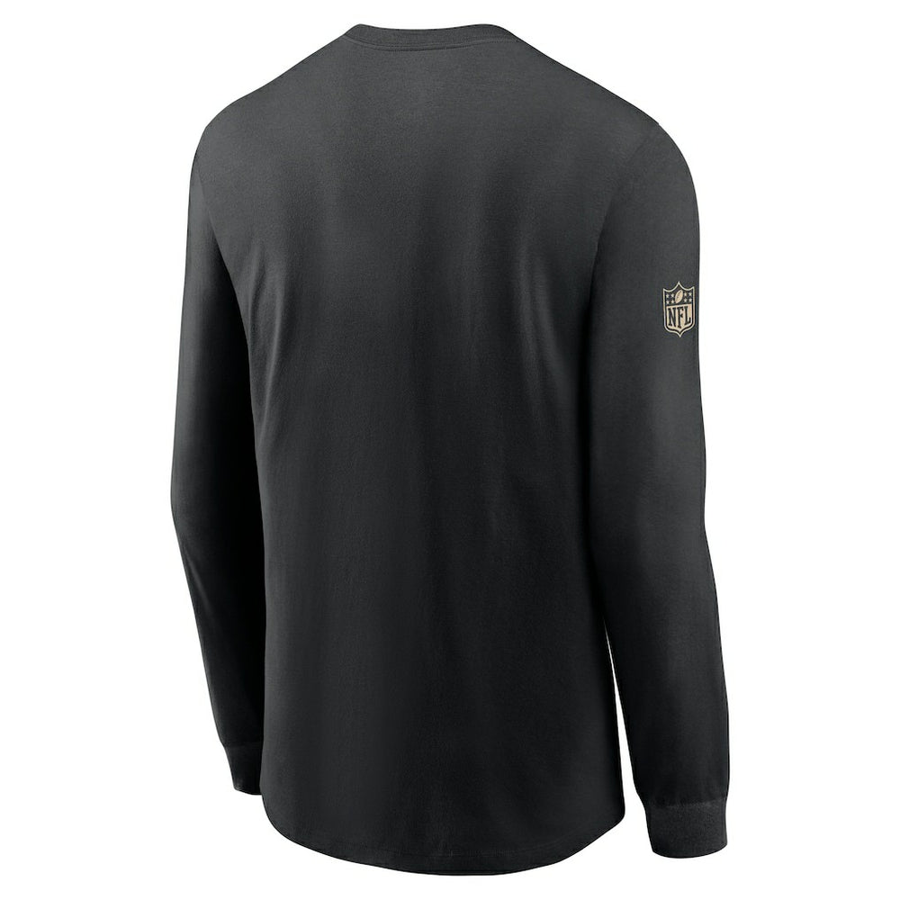 New Orleans Saints Sideline Dri-FIT Long Sleeve T-Shirt - Black T-shirts
