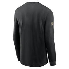 New Orleans Saints Sideline Dri-FIT Long Sleeve T-Shirt - Black T-shirts