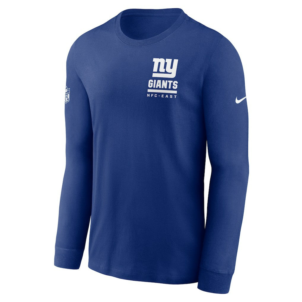 New York Giants Sideline Dri-FIT Long Sleeve T-Shirt - Royal T-shirts